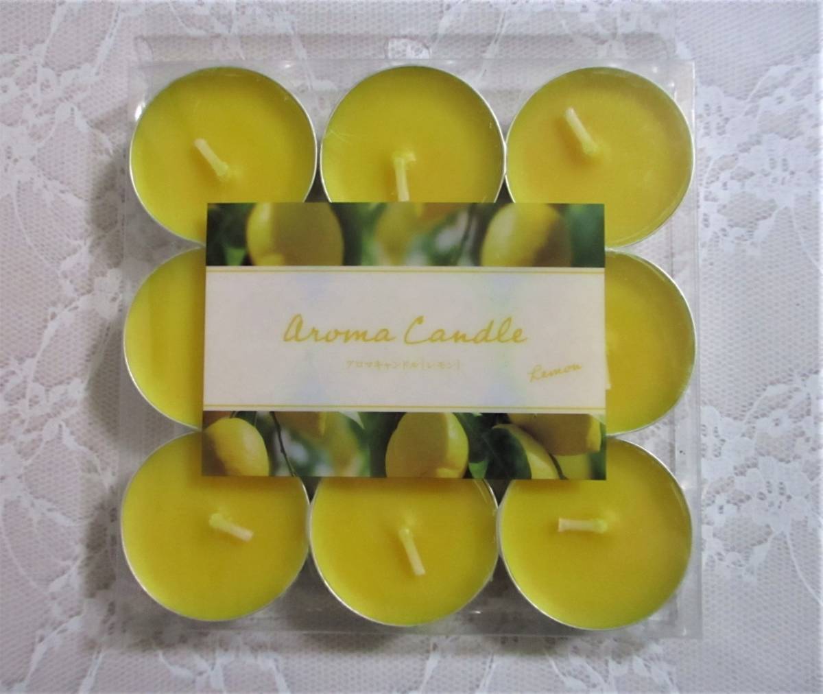 即決【 レモン アロマキャンドル 】 ティーライト キャンドル 檸檬 ろうそく拍卖