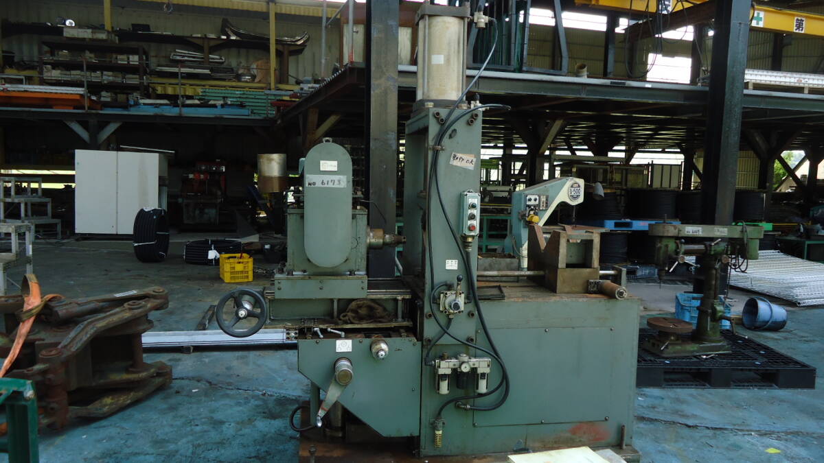 油谷 №6173 パイプ内径溝加工機 西部工機 キー溝 ピン溝 内溝 キーシーター スロッター 型削り盤 ポリゴン 旋削加工 ブローチ盤 中古拍卖