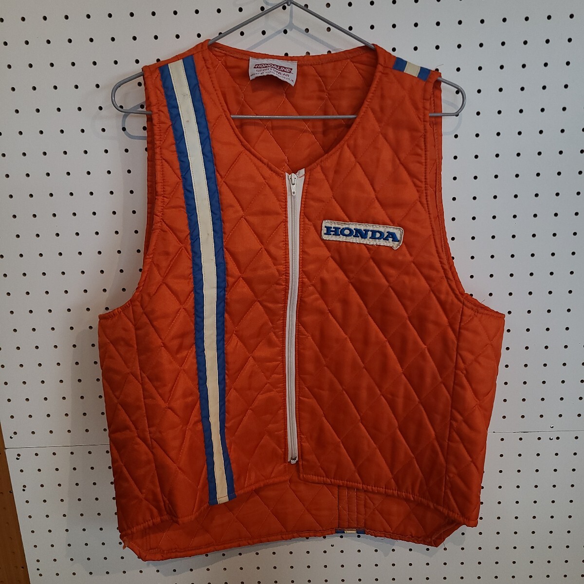 HONDALINE ホンダライン/HONDA ホンダ/SPORTS WEAR /ベスト/キルティングベスト/80s/オレンジ拍卖