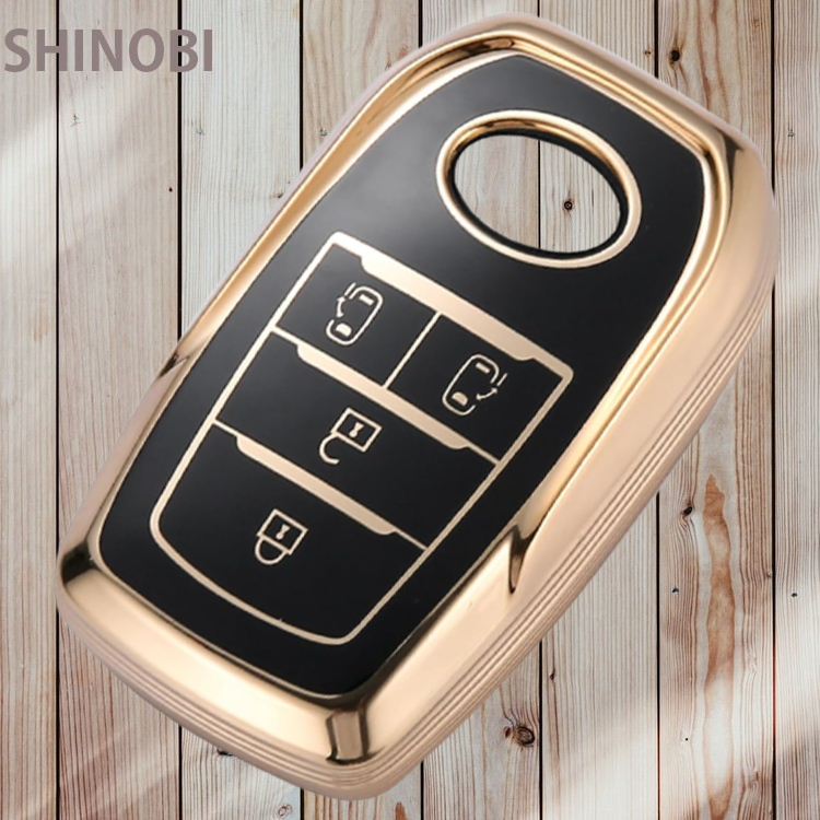トヨタ車専用 スマートキーケース シリコンカバー ヴォクシー (VOXY) 90系 キーケース ノア(NOAH) 90系 カラー:ゴールド 4ボタン拍卖