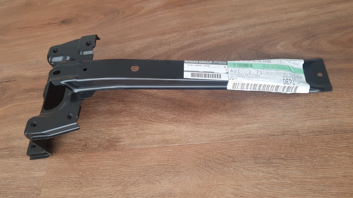 ●未使用 日産 R34 BNR34 スカイライン 純正 フードロック ステー コアサポートブラケット ASSY NISSAN Food Lock Stay ASSY拍卖