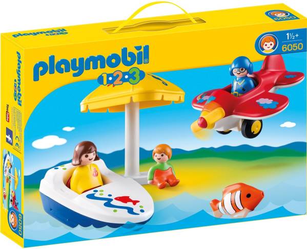 即決!プレイモービル1.2.3 6050 飛行機 新品 playmobil拍卖