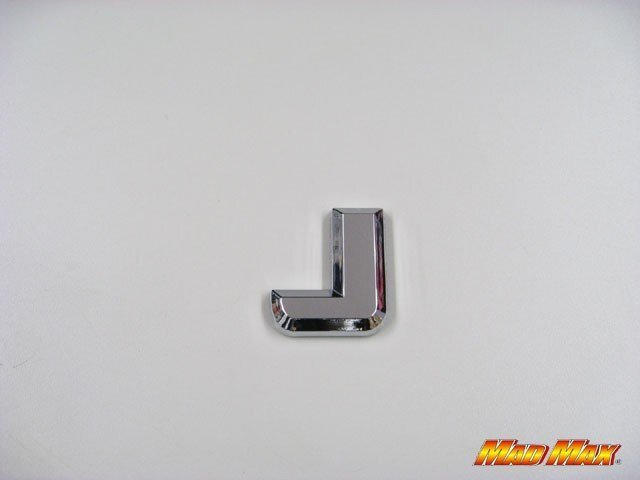 MADMAX クローム エンブレム J/デコレーション バイク トラック 乗用車 シール 一文字 エンブレム【メール便送料170円】拍卖