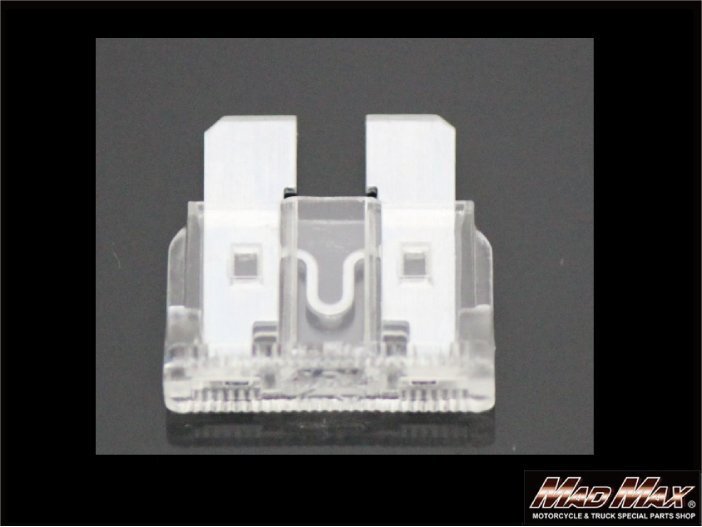 MADMAX 汎用 ATSヒューズ 平型 25A 12V-24V兼用 シルバー/オーディオ カーナビ 2輪 4輪 補修 修理 交換に【メール便送料170円】拍卖