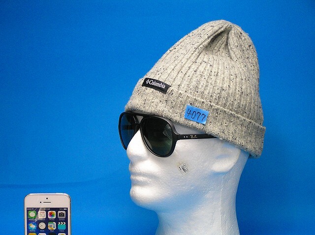 使用3回 ♪ Columbia コロンビア ♪ ウール80% ニット帽 メンズ レディース Gray FreeS ワッチ ビーニー 帽子ボウシ ハット■4077拍卖