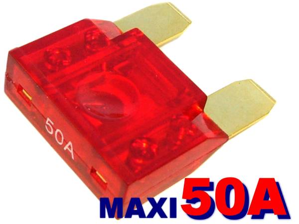 MAXI 大型 ヒューズ50A,平型 ヒューズ/オーディオ,アンプ,ウーハー/F-150,エクスペディション,エコノライン,ブロンコ,ジープ,チェロキー拍卖