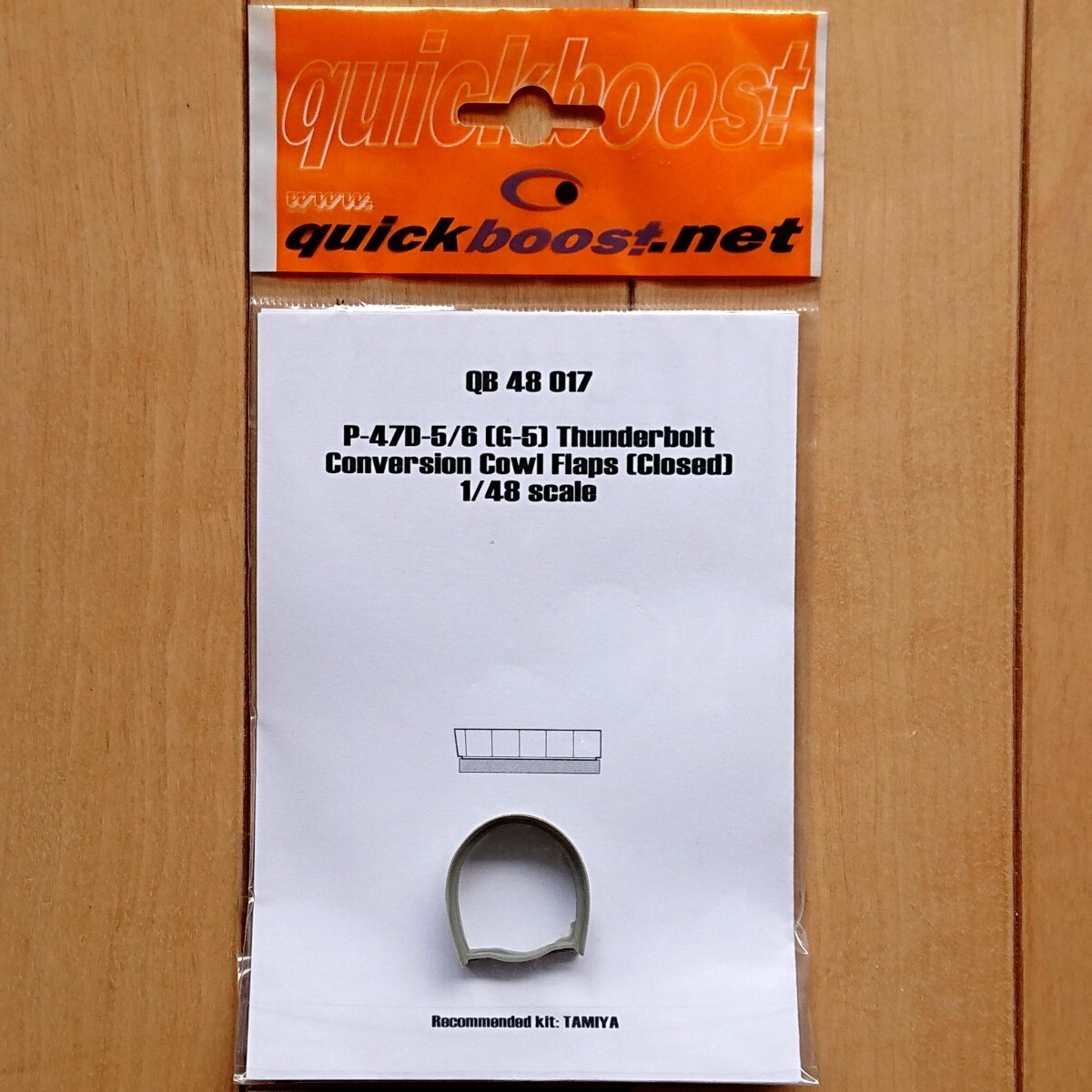 【新品】quickboost QB-017 1/48 P-47D-5/6(G-5) Thunderbolt Conversion Cowl Flaps(Closed)レジン製ディテールアップパーツ タミヤ用拍卖