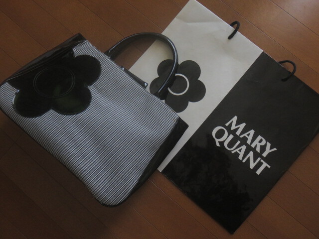 ☆【MARY QUANT】★デイジー柄バッグ☆底板つき★拍卖
