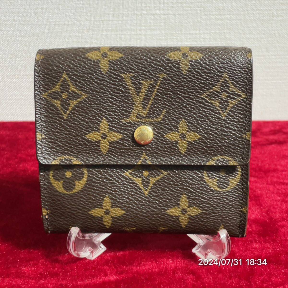 美品 LOUIS VUITTON ルイヴィトンモノグラム ポルト モネビエ カルトクレディ Wホック ウォレット 財布拍卖