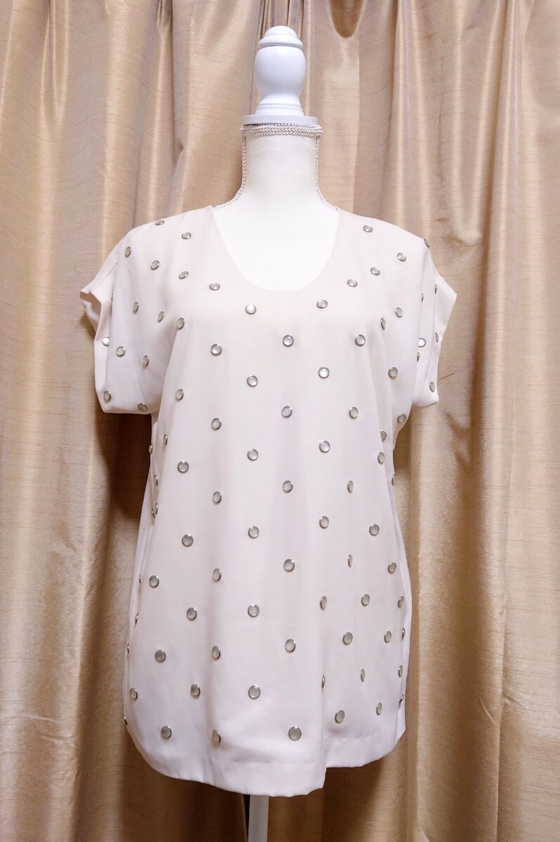 ☆DIANEVONFURSTENBERG☆ダイアン☆DVF☆半袖☆カットソー☆トップス☆スタッズ☆シフォン系☆拍卖