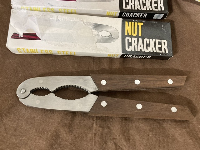 クルミ割 くるみ割り ステンレス製 木柄 拍卖