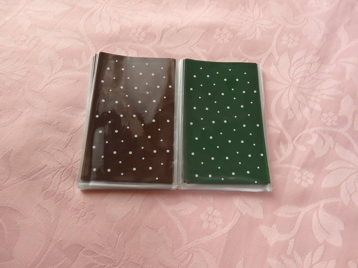 クリスタルパック 5sサイズ♪ブラウン&グリーン各50枚 合計100枚拍卖