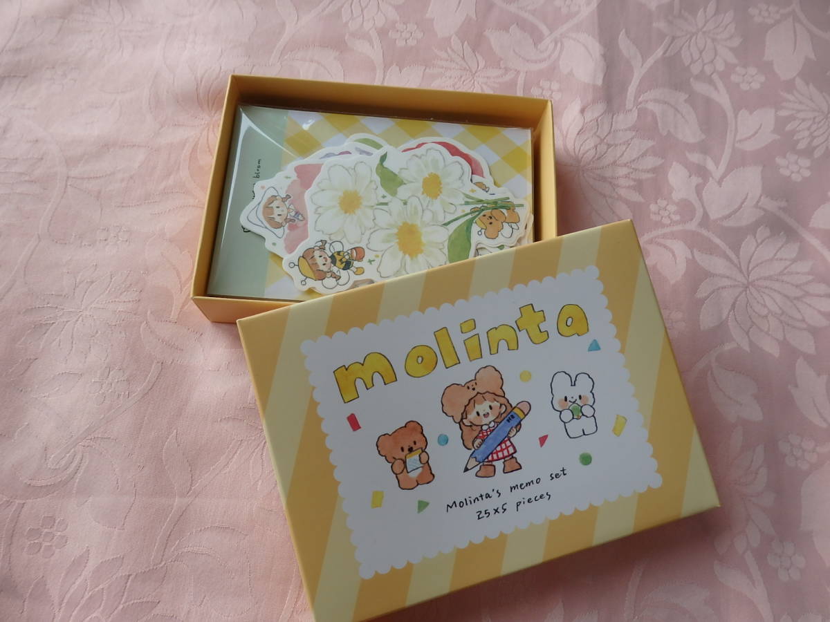 **モリンタさん** ボックス入りダイカットメモ5種類 可愛いです♪拍卖