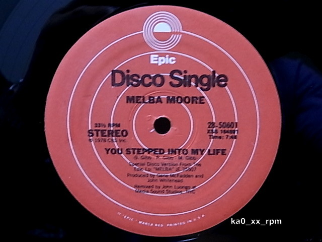★☆Melba Moore「You Stepped Into My Life / There's No Other Like You」☆★5点以上で送料無料!!!拍卖