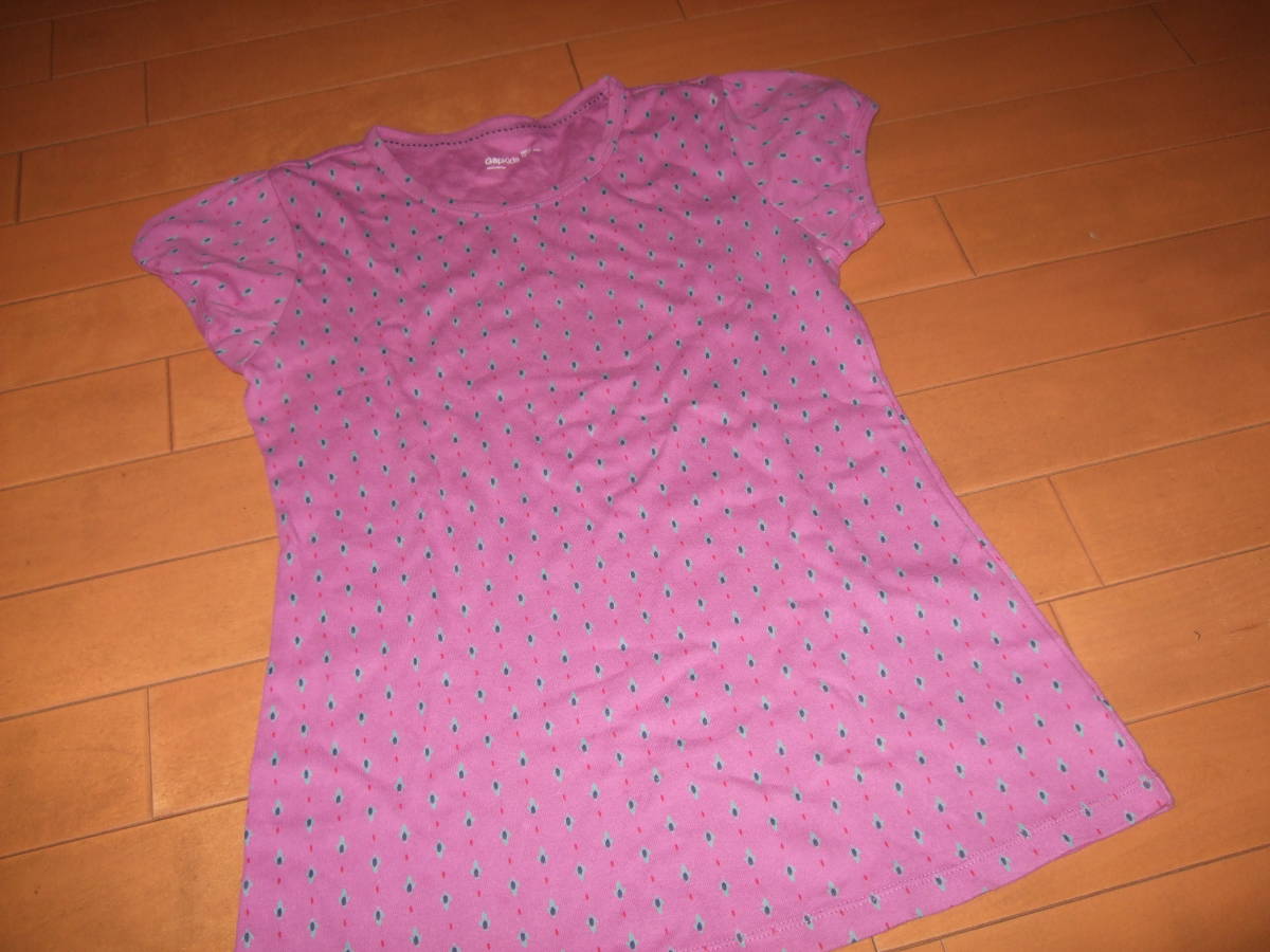 一回のみ即決☆GAPKids 小紋柄プリントTシャツ☆160㎝ パープル系拍卖