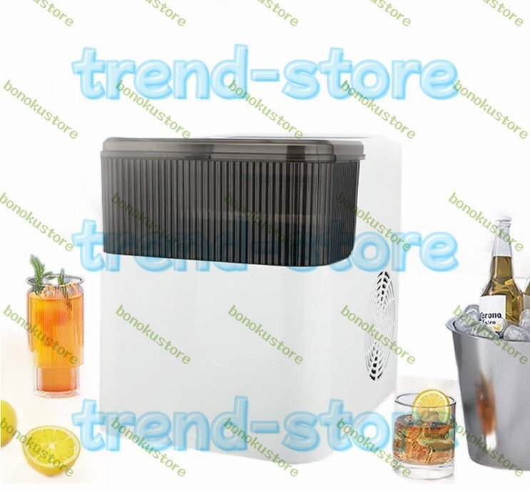 家庭用小型製氷機 容量500gのミニ低電力屋外全自動製氷機 24時間で12kgのセルフクリーニング製氷機拍卖