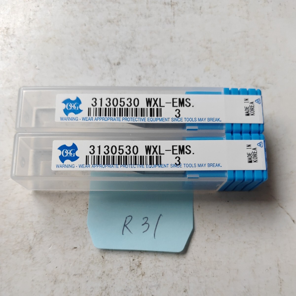 R31 未使用 OSG 超硬エンドミル コーティングエンドミル WXL-EMS Φ3 2本セット拍卖