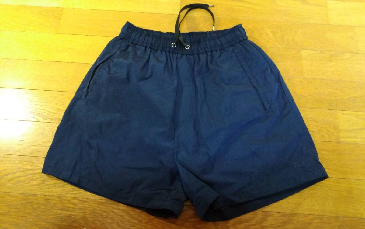WOODWOOD 裏メッシュ ショートパンツ SIZE:S 紺 送料600円~拍卖