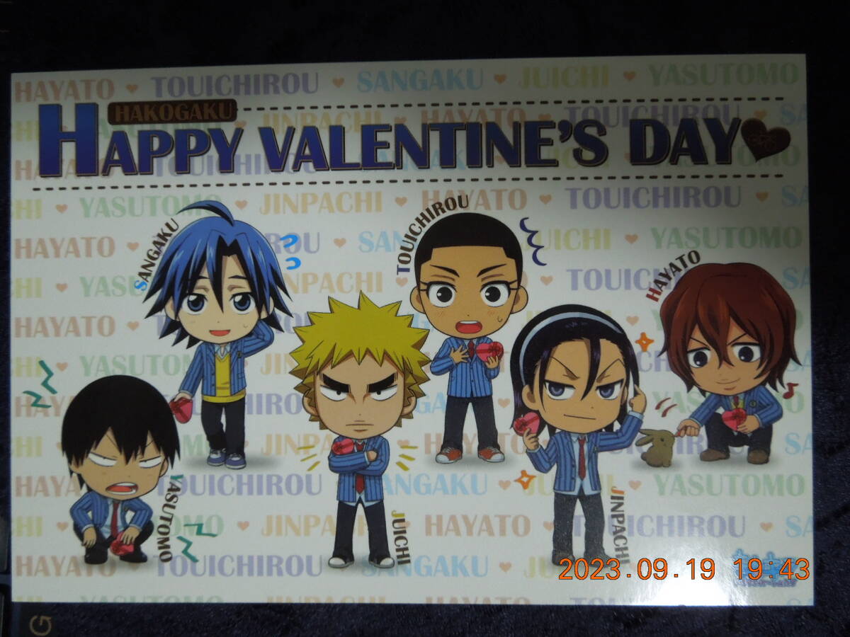 弱虫ペダル バレンタインキャンペーン イラストカード / 箱根学園 真波山岳 泉田塔一郎 荒北靖友 福富寿一 東堂尽八 新開隼人 / 非売品拍卖