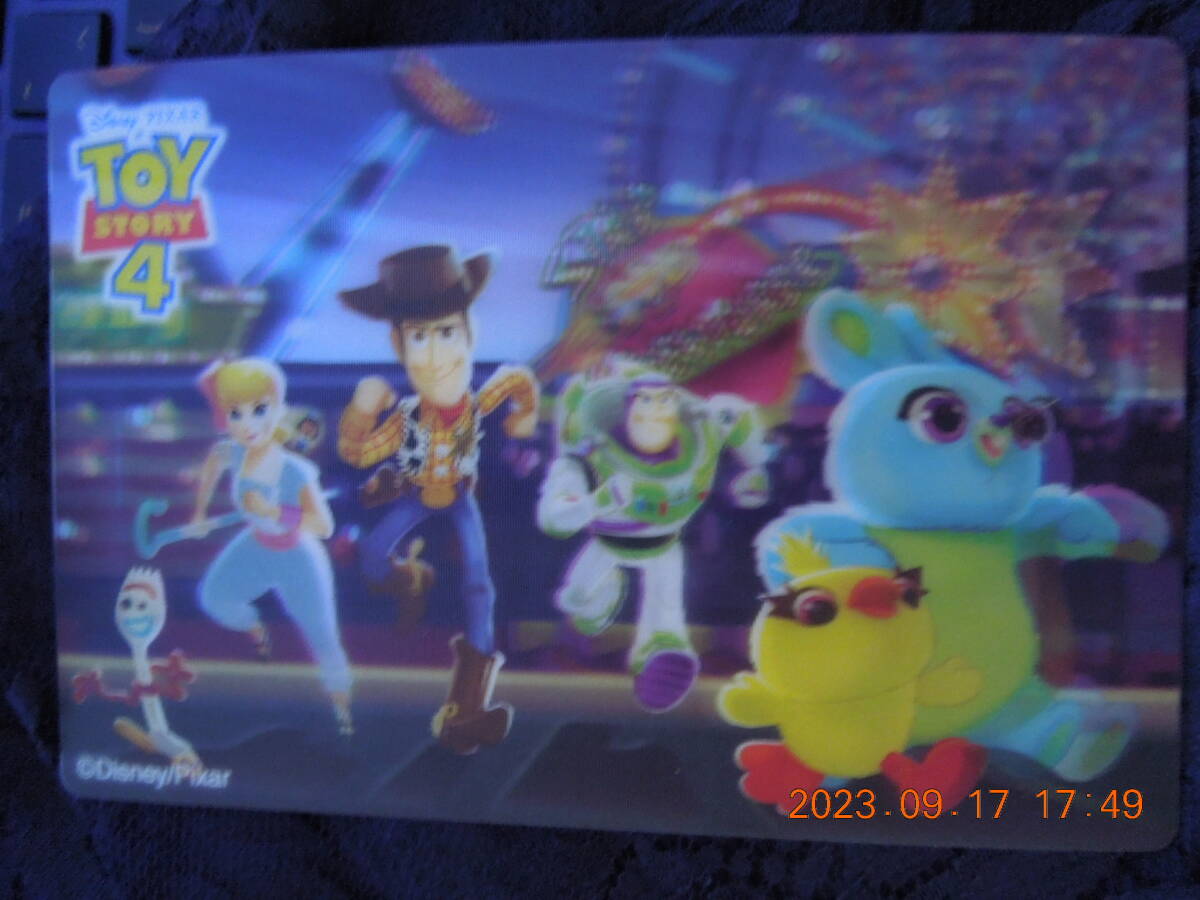 トイ・ストーリー4 チェンジング 3Dカード / ディズニー レンチキュラー印刷 / ポストカード イラストカード拍卖