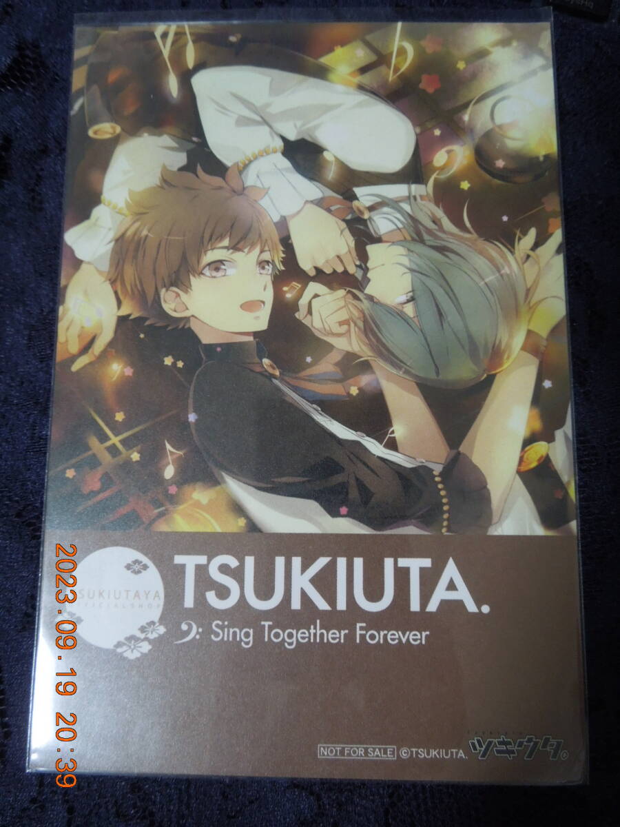ツキウタ。 ポストカード / 神無月郁 水無月涙 /「Sing Together Forever」/ 非売品 イラストカード拍卖