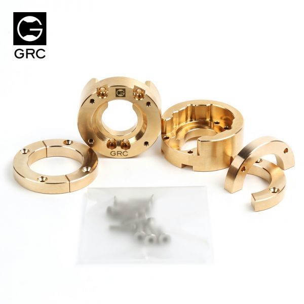 GRC製 GAX0032E TRX4/6重量フィット/ブラスカウンターウェイト/バランスウェイト/ポータルナックル拍卖