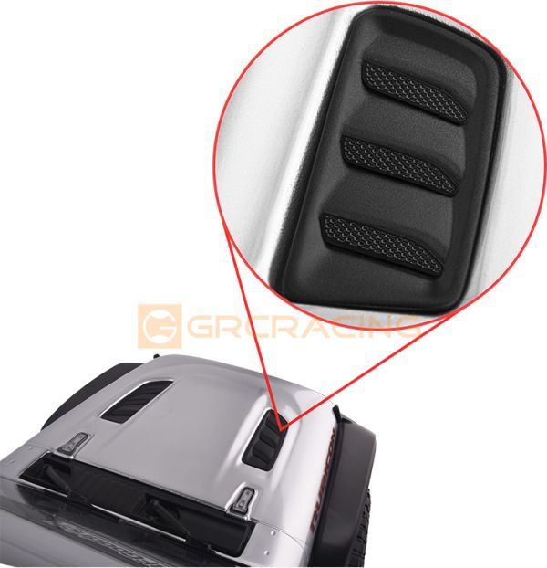 GRC製 G173C【黒】車種別適合アキシャル 1/6 SCX6 JEEP JLU WRANGLER 4WD ボンネットダクト 飾りプレート拍卖