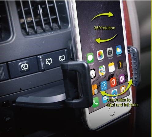 iPhone スマートフォン ホルダー CDスロット 装着 カーオーディオ 純正風 1din スマホ カーナビ カー用品 便利 おしゃれ トヨタ ホンダ 車拍卖