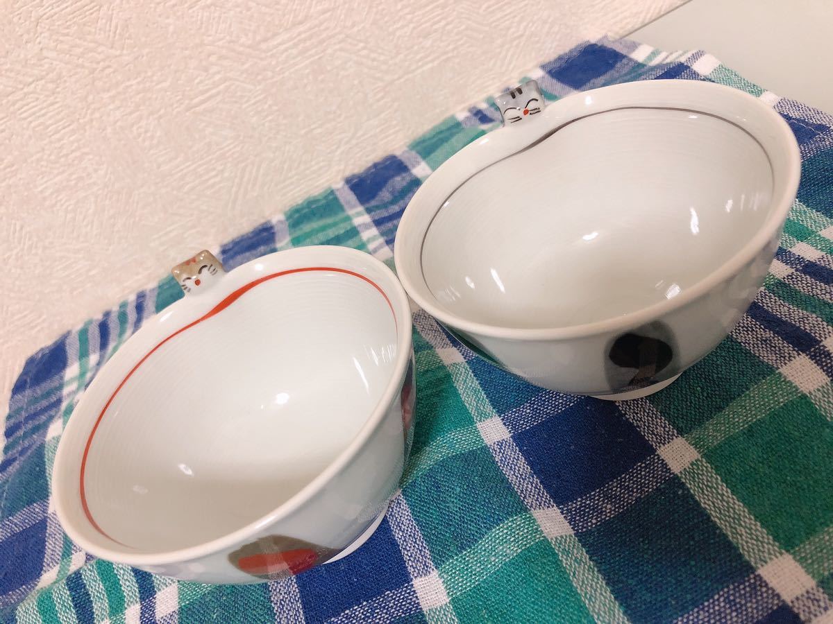 即決★ ねこ 猫ちゃん 湯呑み ペア 2客セット拍卖