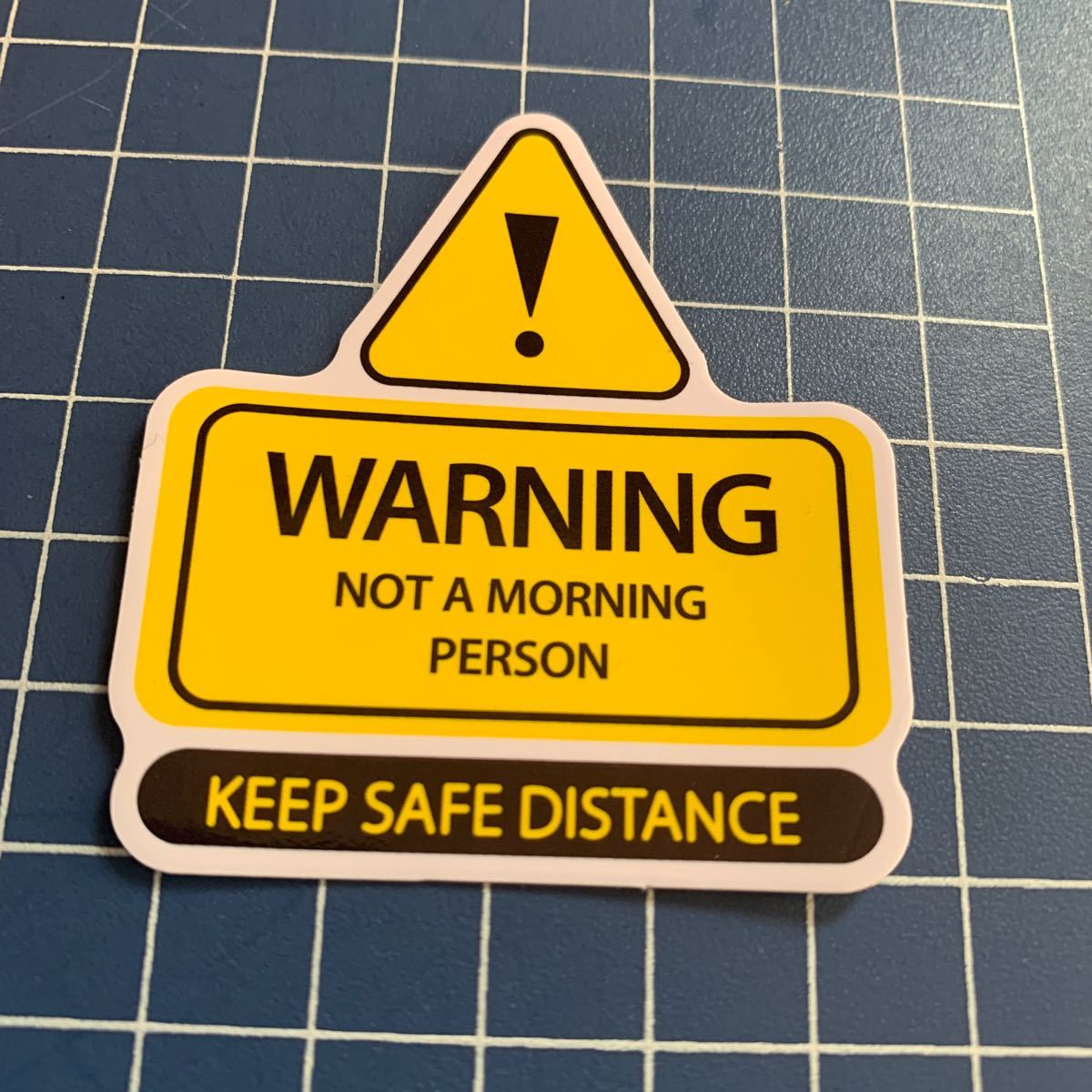 ステッカー コレクションシール警告コレクションディスタンス  Morning Person keep safe distance @4020拍卖