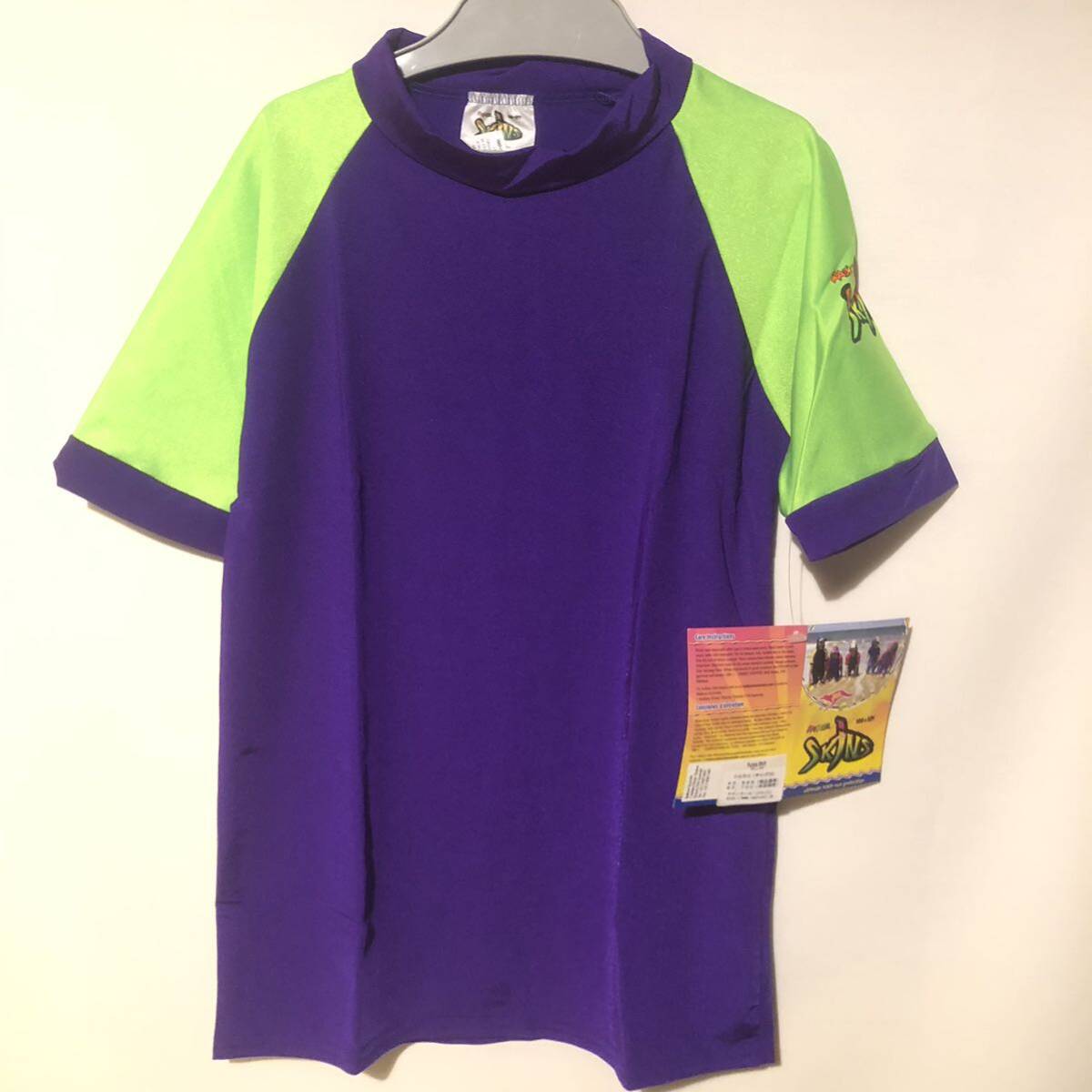 RADICOOL skins ラディクールジャパン ラッシュガード サイズ10 145cm 水着 スイムウェア レジャー 半袖 子供用 キッズ 新品タグ付拍卖