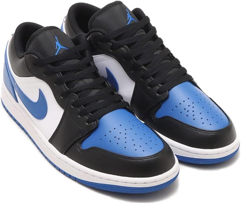 送料無料 29cm●エア ジョーダン 1 ロー AIR JORDAN 1 LOW 白 黒 青 553558-140 AJ スニーカー拍卖