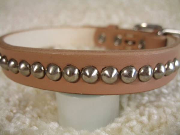 ★同梱お得★♯18-№44・先カン式首輪・標準・ベージュ♪拍卖