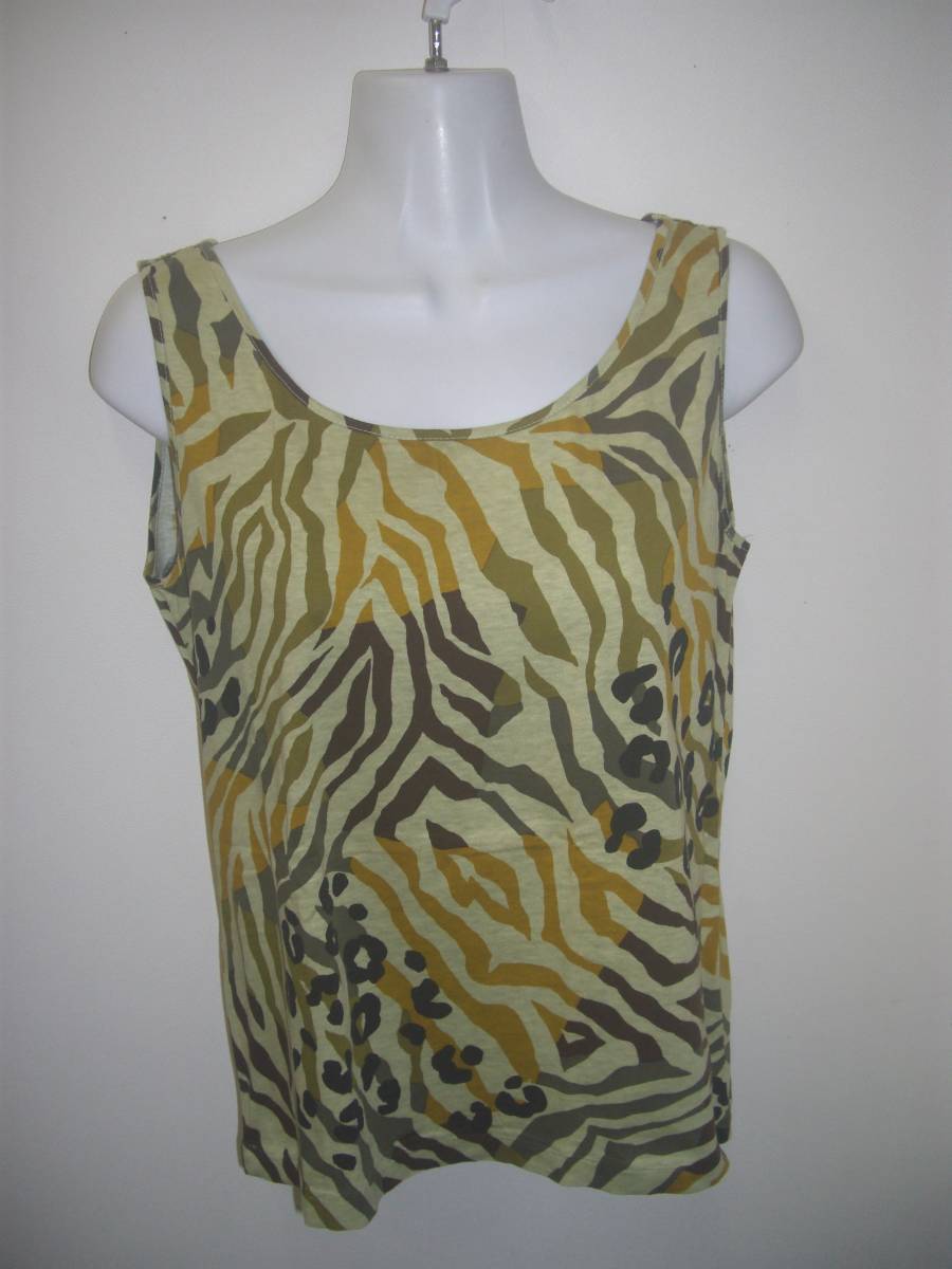 送料無料!BIGI(ビギ)綿100%/アニマル柄タンクトップ☆ワンサイズ拍卖