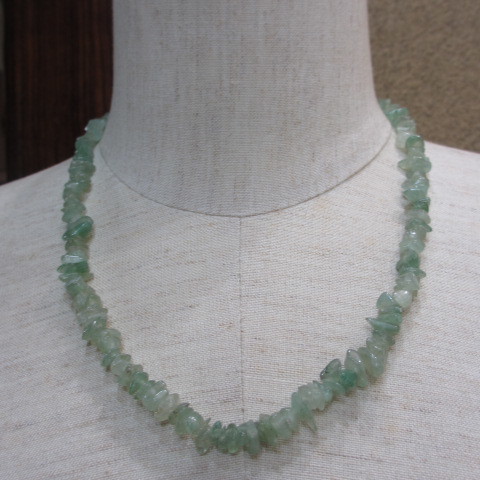 R 古い天然石ネックレス 劣化有 約48cm 約22.8g 現状品 売り切り 拍卖