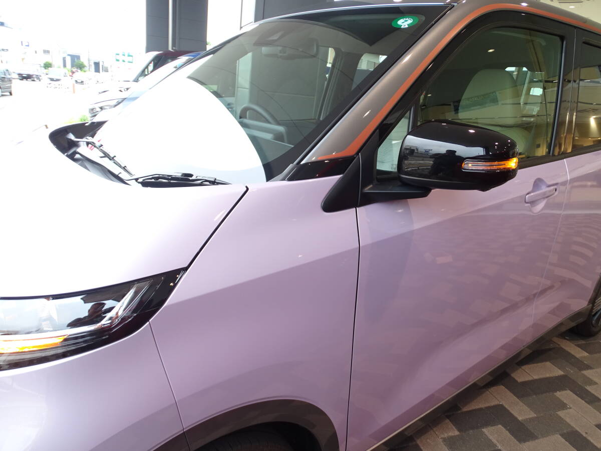 商品製造工場紹介動画付 新型 デリカミニ 30系 ドアミラーカバー 左右 艶あり黒 光沢ブラックカラー DELICA MINI 外装 純正ドアミラー拍卖