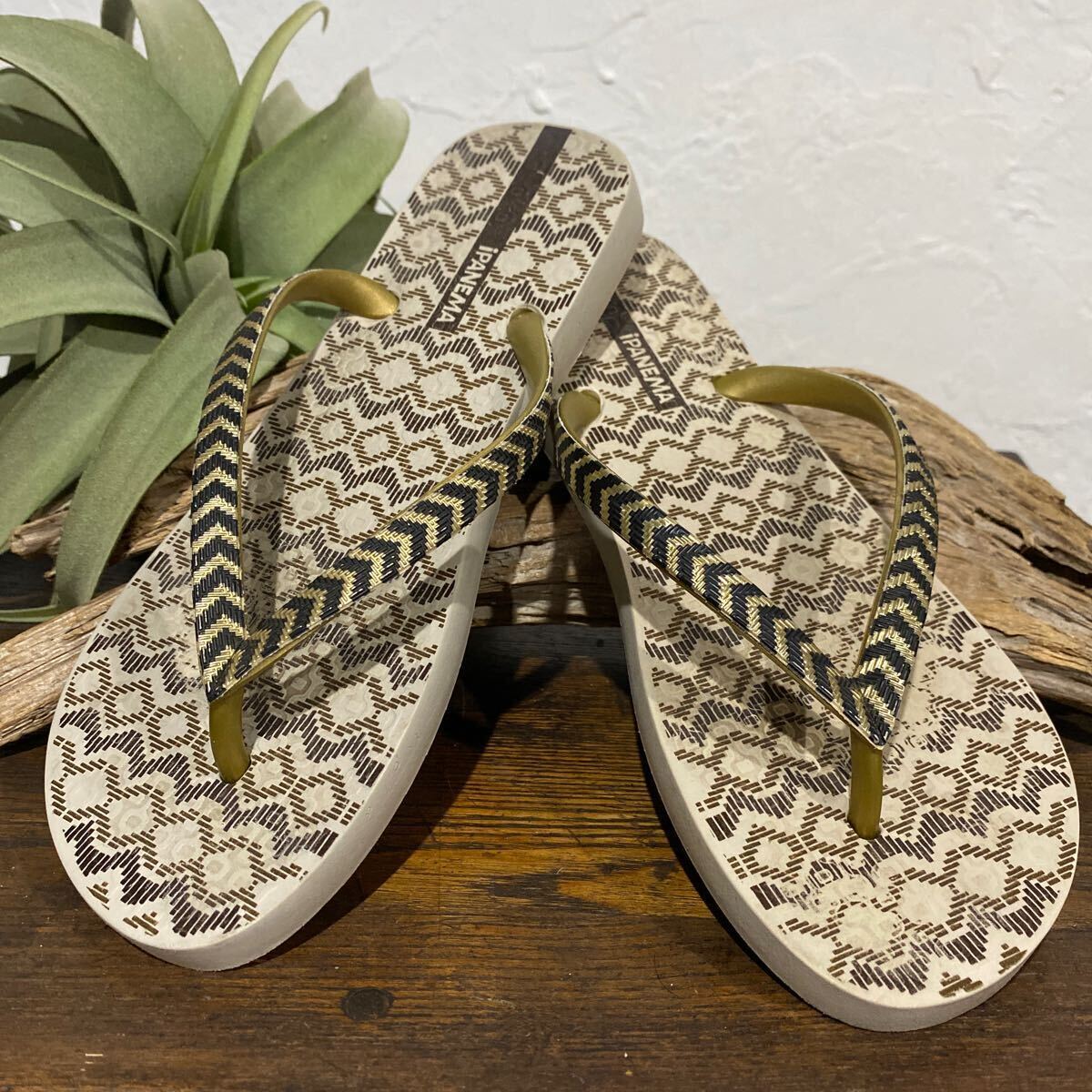 IPANEMA size:38 *エスニックデザインビーチサンダル* シューズ/ビーチウェア拍卖