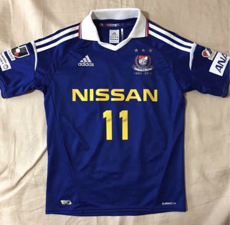 正規品 12-13 横浜マリノス 20周年記念 ユニフォーム 2012-2013 アディダス 齋藤学 サイン入り拍卖