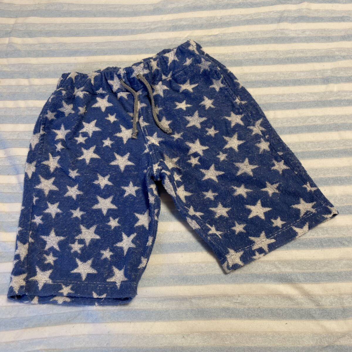 【送料無料】120 BREEZE ハーフパンツ タオル地 ブリーズ 星柄拍卖
