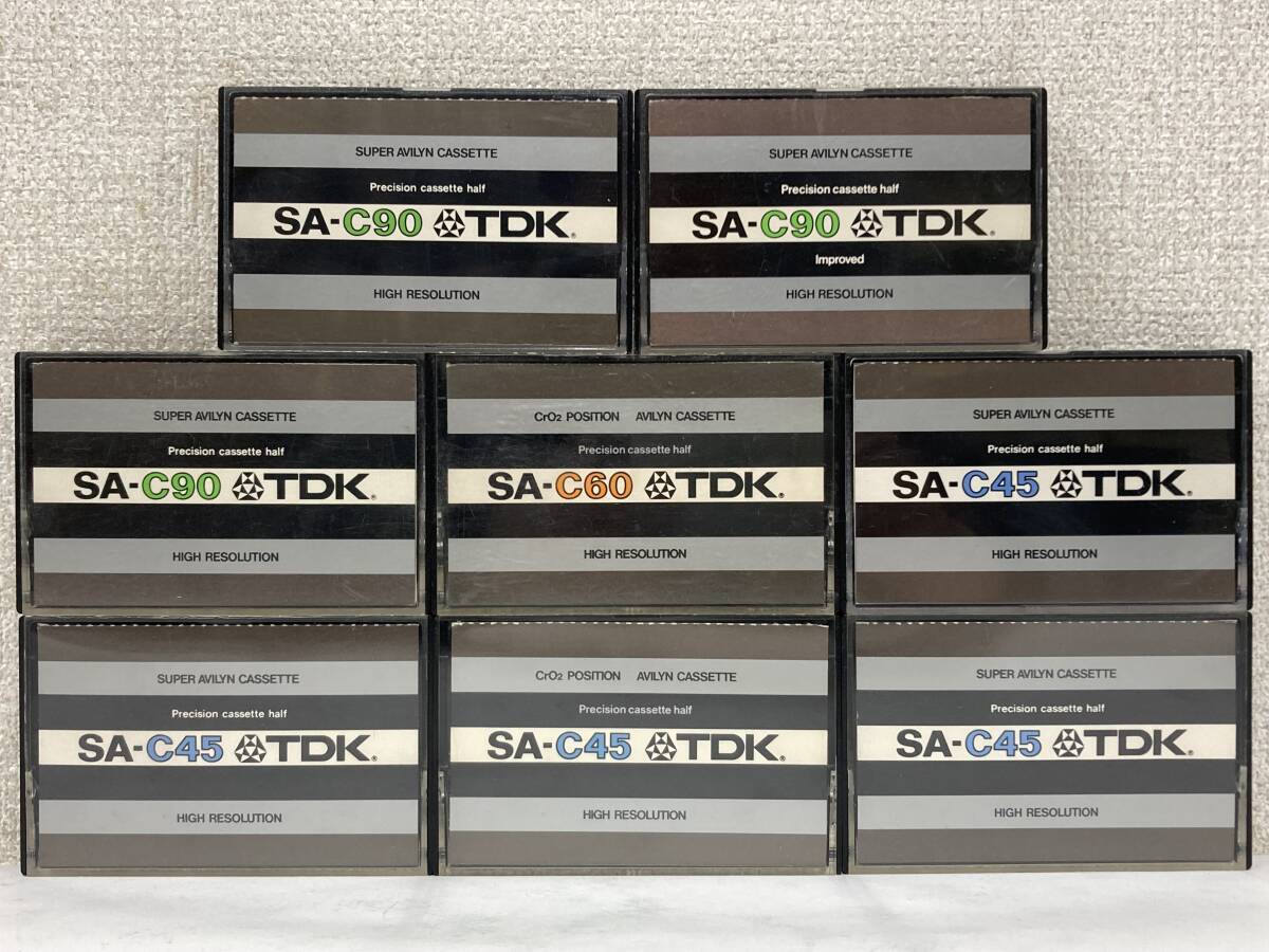 ●○ク332 TDK カセットテープ CrO2 POSITION SUPER AVILYN SA-C90 他 8本セット○●○●拍卖