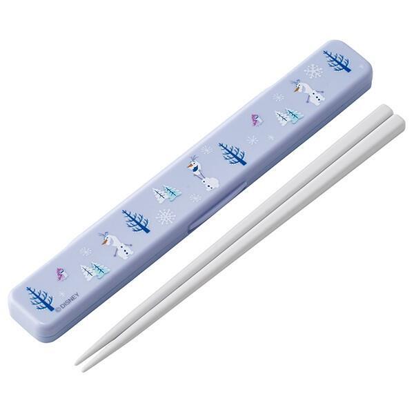 オラフ 抗菌音のならない箸・箸箱セット 箸18cm カトラリー 携帯用箸 ディズニー キャラクター スケーター拍卖