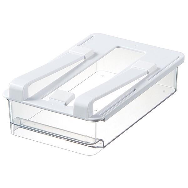 冷蔵庫棚下引き出しトレー スリム 庫内 スペース 有効活用 便利 収納 透明 クリア ベーシック スケーター拍卖