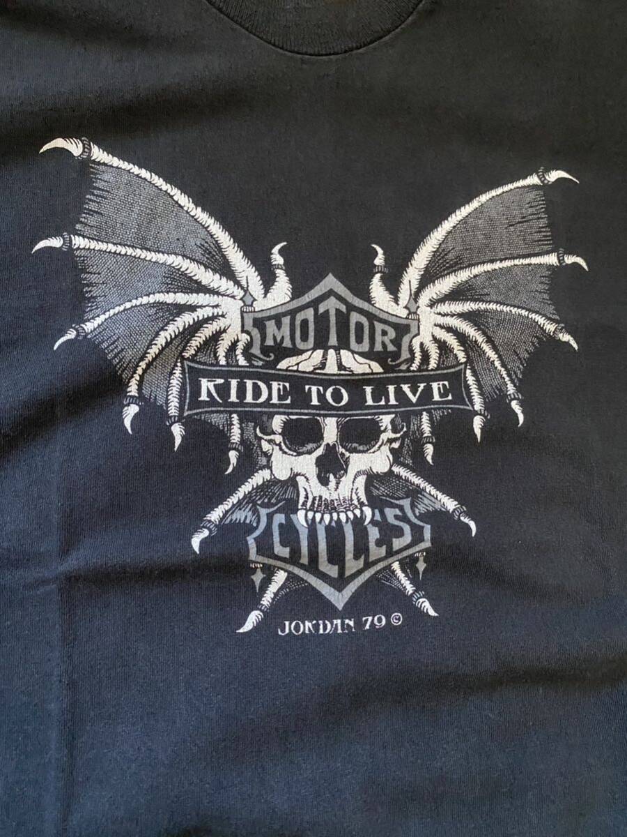 90s ハーレー スカルバット ヴィンテージ Tシャツ harley ビンテージ ドクロ スカル レア スペシャル Daytona バイク拍卖