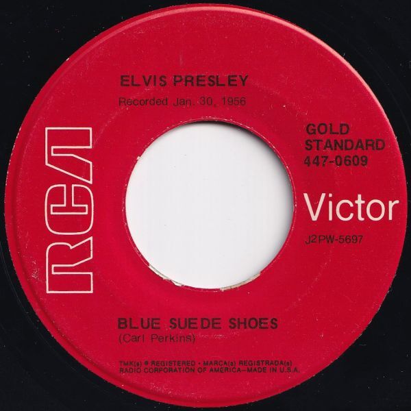 Elvis Presley Blue Suede Shoes / Tutti Frutti RCA Victor US 447-0609 207465 R&B R&R レコード 7インチ 45拍卖