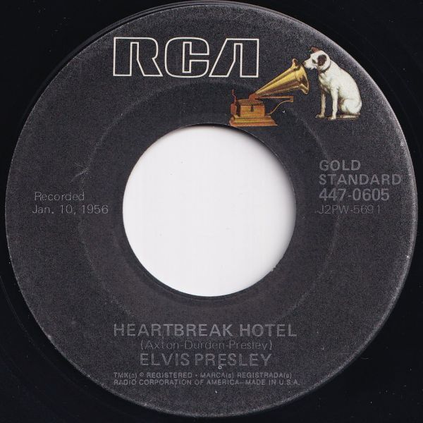Elvis Presley Heartbreak Hotel / I Was The One RCA US 447-0605 207464 R&B R&R レコード 7インチ 45拍卖