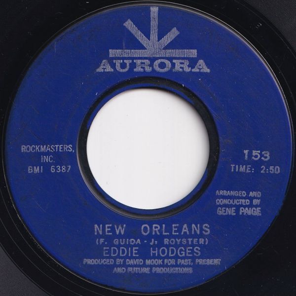 Eddie Hodges New Orleans / Hard Time For Young Lovers Aurora US 153 207480 ROCK POP ロック ポップ レコード 7インチ 45拍卖