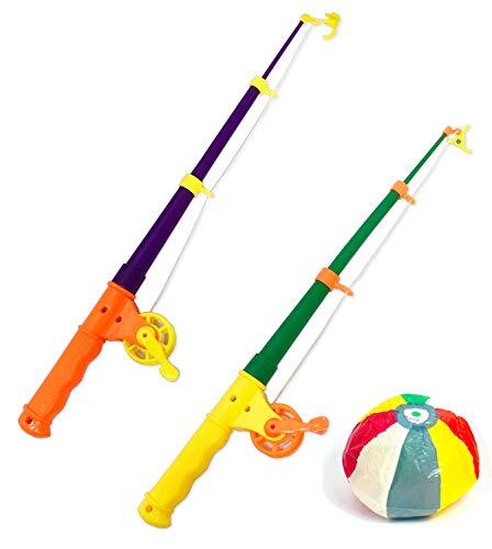 イベント用 釣竿 (つりざお) マグネット式 (3本セット) / お楽しみグッズ(紙風船)付きセット拍卖