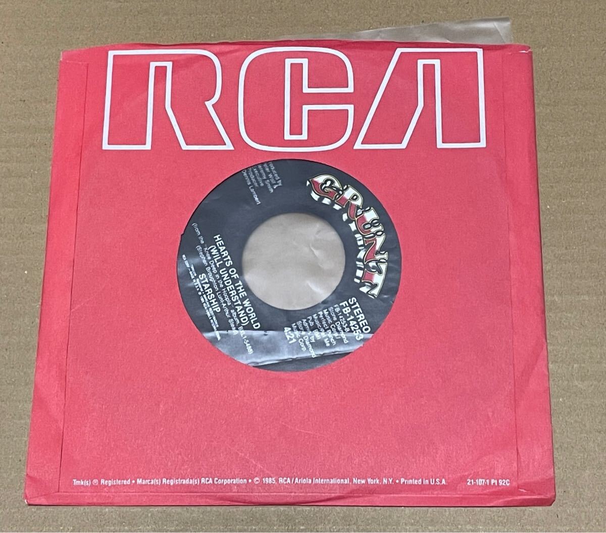 送料込 Starship - Sara / Hearts Of The World (Will Understand) 7インチ レコード / FB14253拍卖