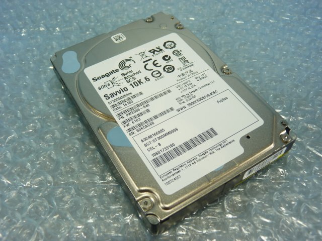 1QGF // Seagate Savvio 10K.6 ST300MM0006 300GB 2.5インチSAS 10000rpm 6Gb (A3C40166985) //Fujitsu PRIMERGY RX2540 M1取外 //在庫2拍卖