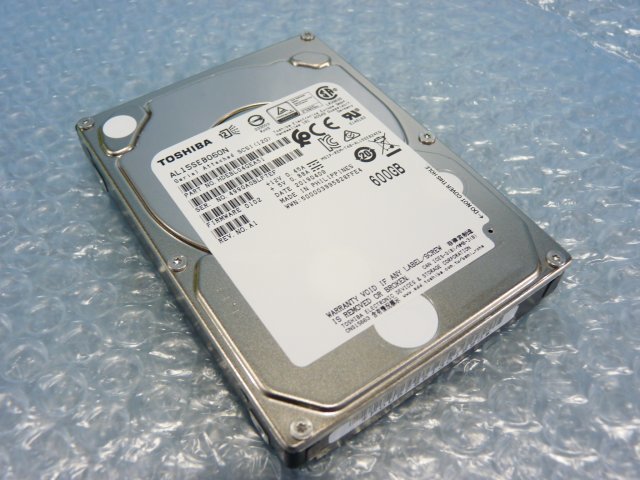 1NMX // TOSHIBA AL15SEB060N 600GB 2.5インチHDD SAS 12Gb 10K(10000)rpm 15mm // Dell PowerEdge R620 取外 //在庫1拍卖